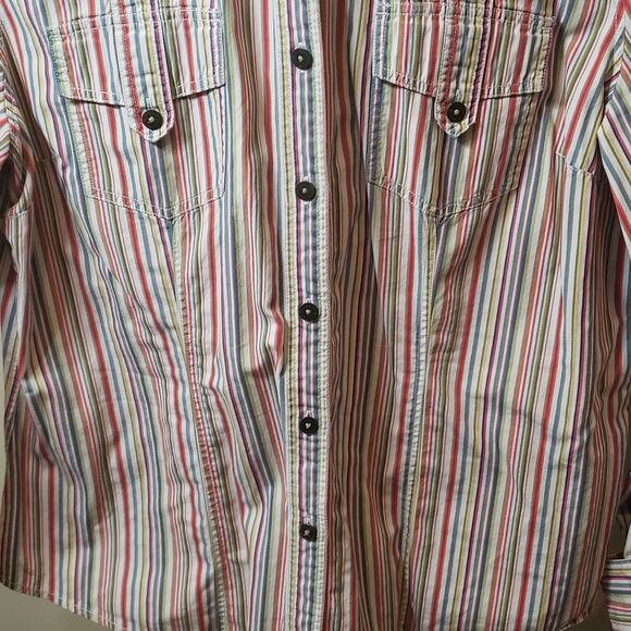 Tommy Hilfiger Women's Long Sleeve Blouse Size XL Multi -Colored - Picture 4 of 10